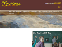 Tablet Screenshot of churchillphysicalhealthcenter.com